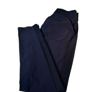 Athleta Brooklyn Ankle Pants Women's Size 00 Navy Blue Zip Pockets Stretch